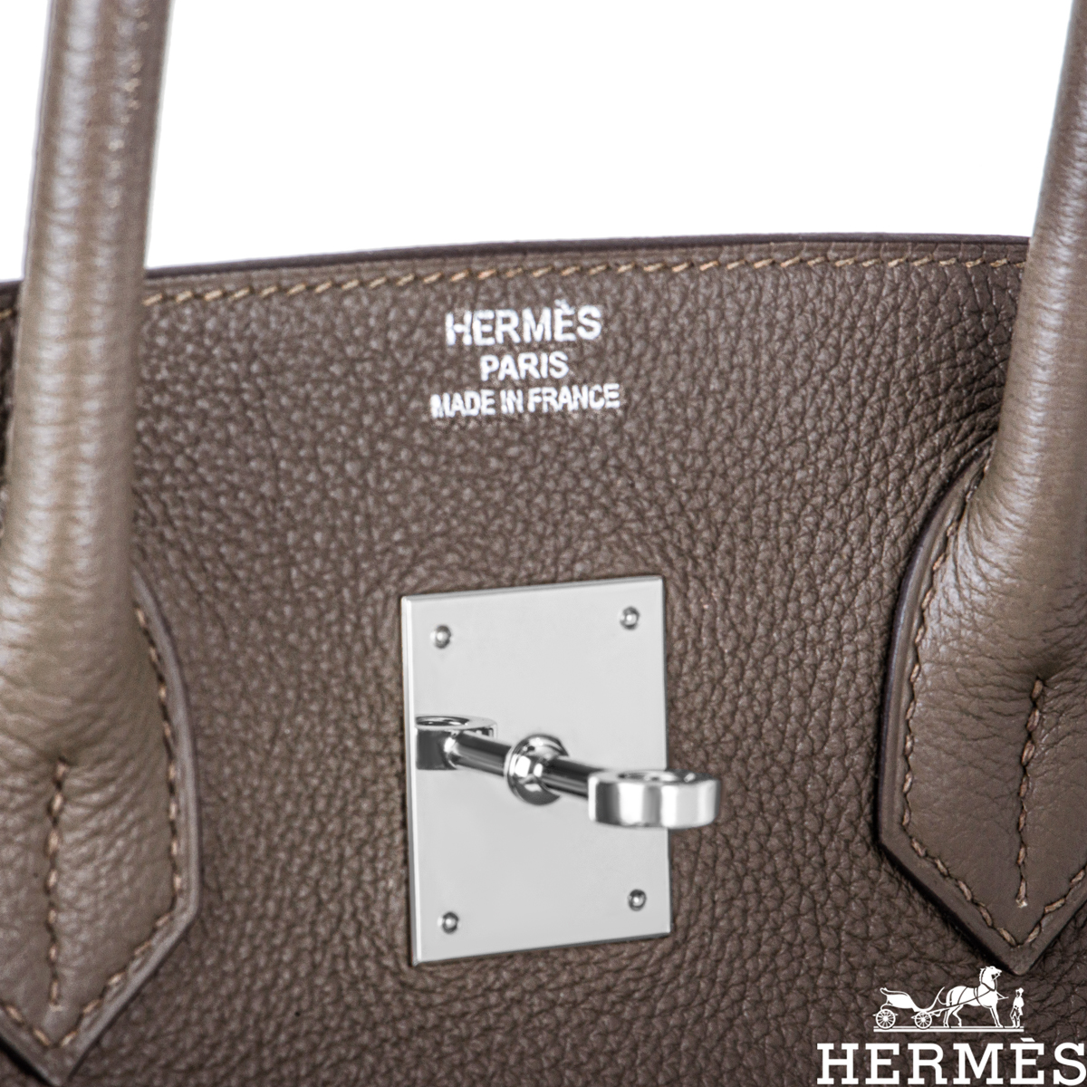 Hermès Etoupe Togo Birkin 35, Hermès Bag, Hermès Birkin Bag - The Puces de  Paris Saint-Ouen